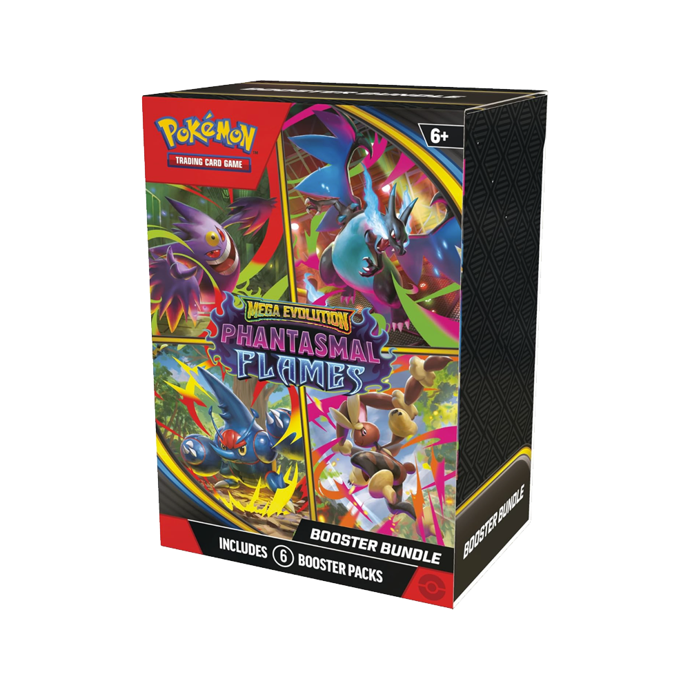 Pokémon TCG: Mega Evolution-Phantasmal Flames Booster Bundle (6 Packs)