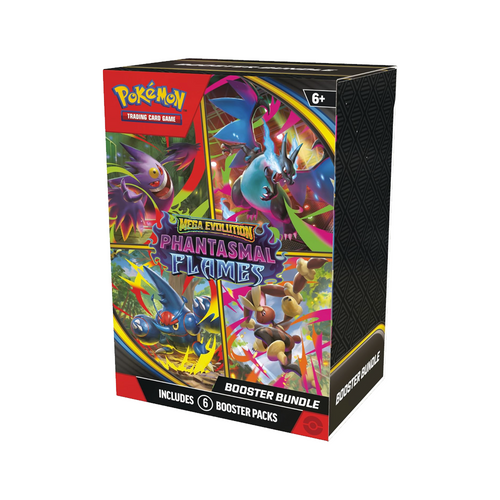 Pokémon TCG: Mega Evolution-Phantasmal Flames Booster Bundle (6 Packs)