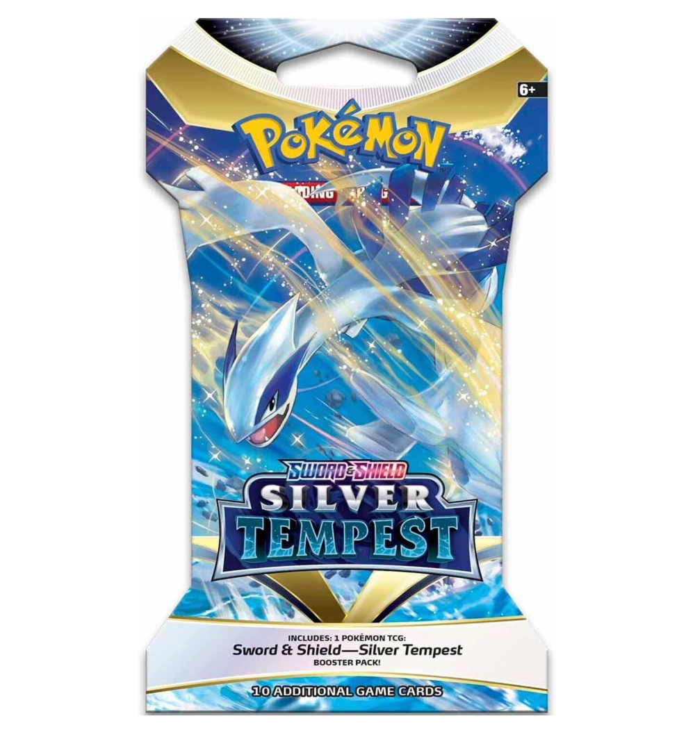 Pokémon TCG: Sword & Shield-Silver Tempest Sleeved Booster Pack (10 Cards)
